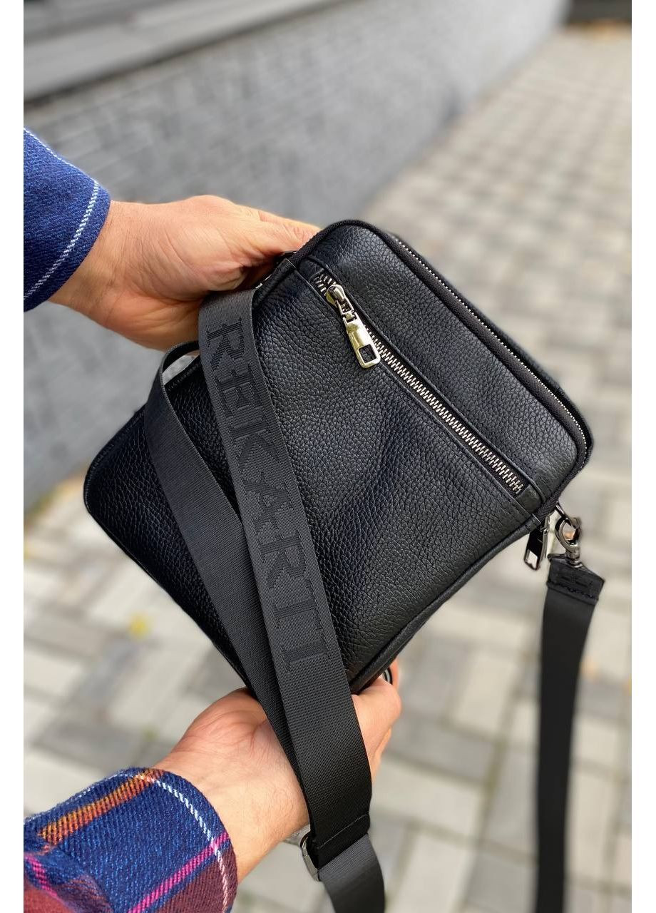 Чоловіча шкіряна сумка Manway Compact Black No Brand (368390034)