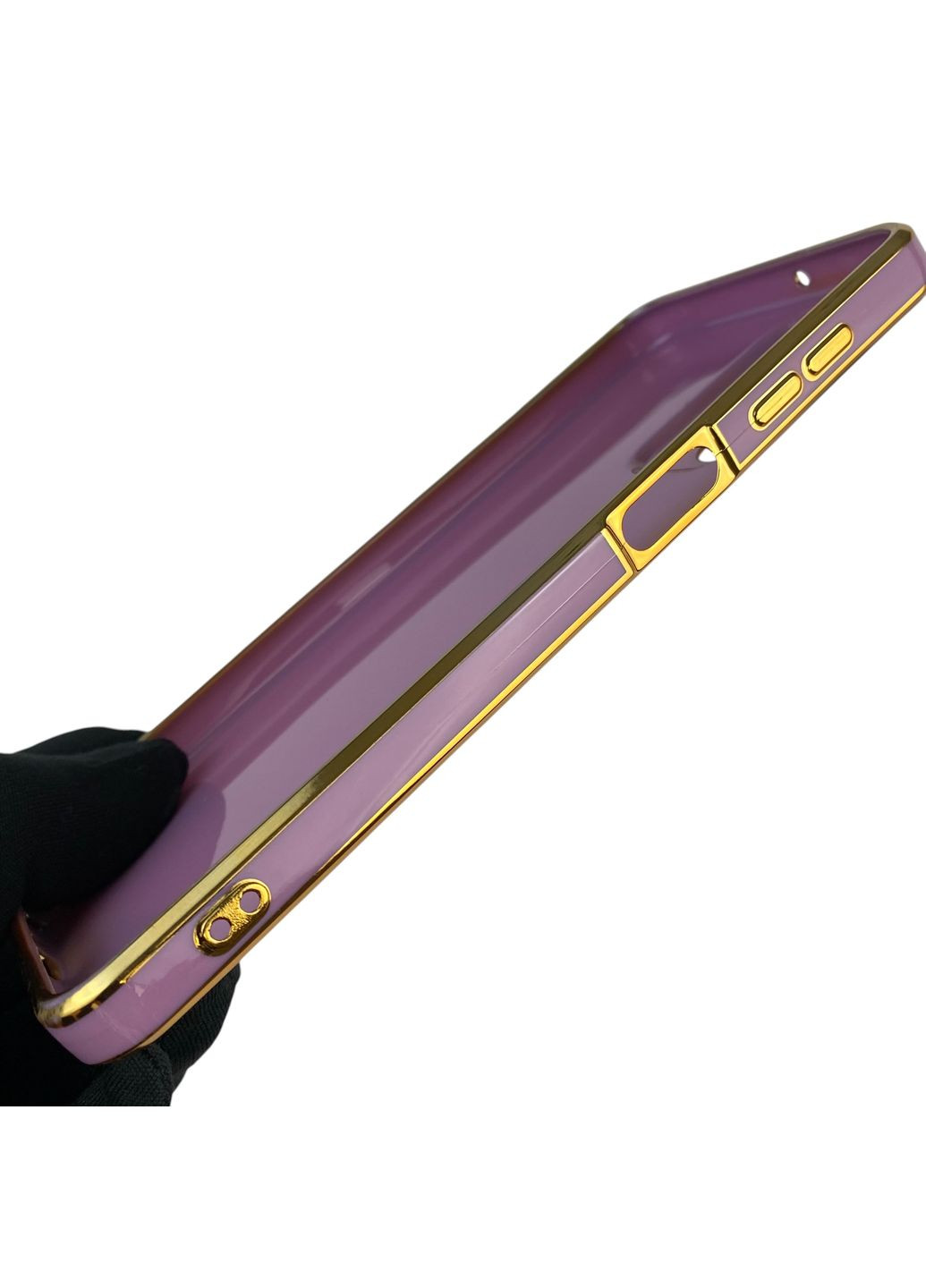 Чехол для Galaxy A23 4G SM-A235F с кольцом MagSafe с золотой окантовкой на самсунг а23 черничный gs1 Samsung (366230966)