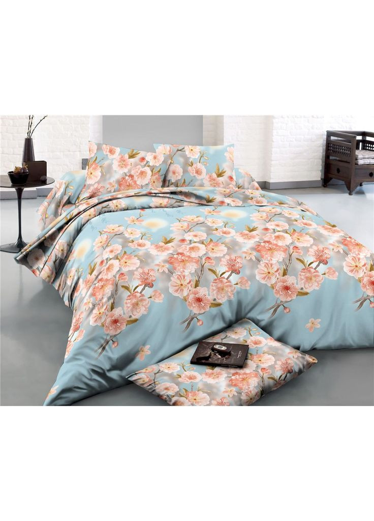 Постільна білизна Сатин 22-1281 Cherry blossom (m343390) Mirson Сатин 22-1281 Cherry blossom Євро (366565954)