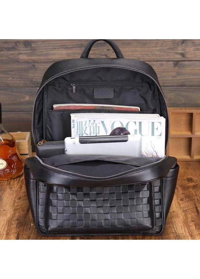 Рюкзак мужской 30х41х12, городской рюкзак для ноутбука и документов 13292 черный Tiding Bag (369155181)