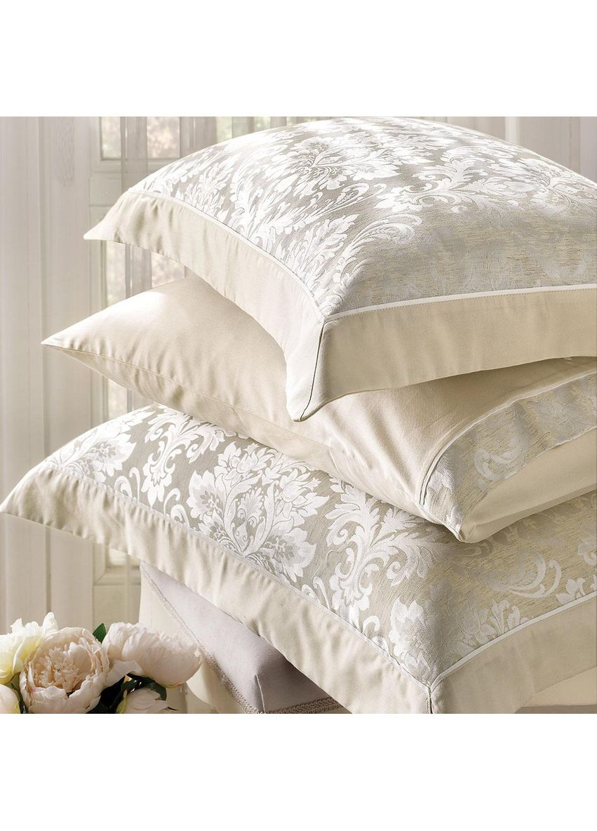 Комплект постільної білизни Vitaly Bej люкс сатин 220-200 см бежевий Tivolyo Home (369165621)