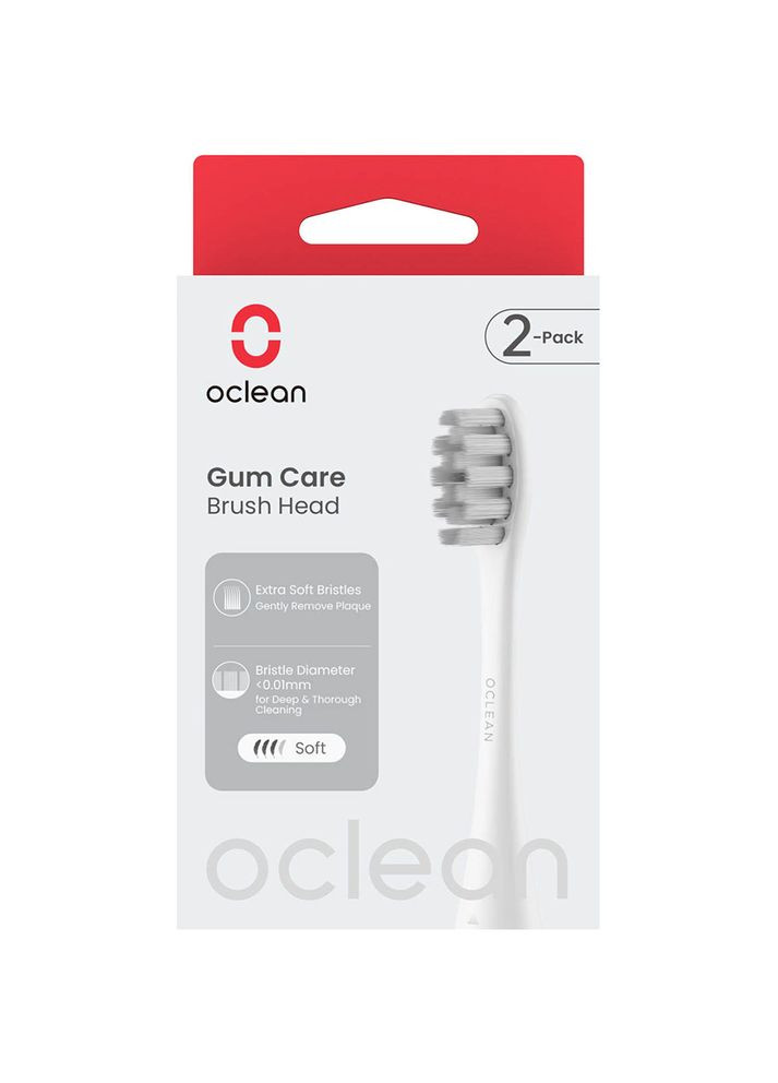 Набор насадок Brush Head Gum Care 2шт White (6970810554212) Oclean (337179040)