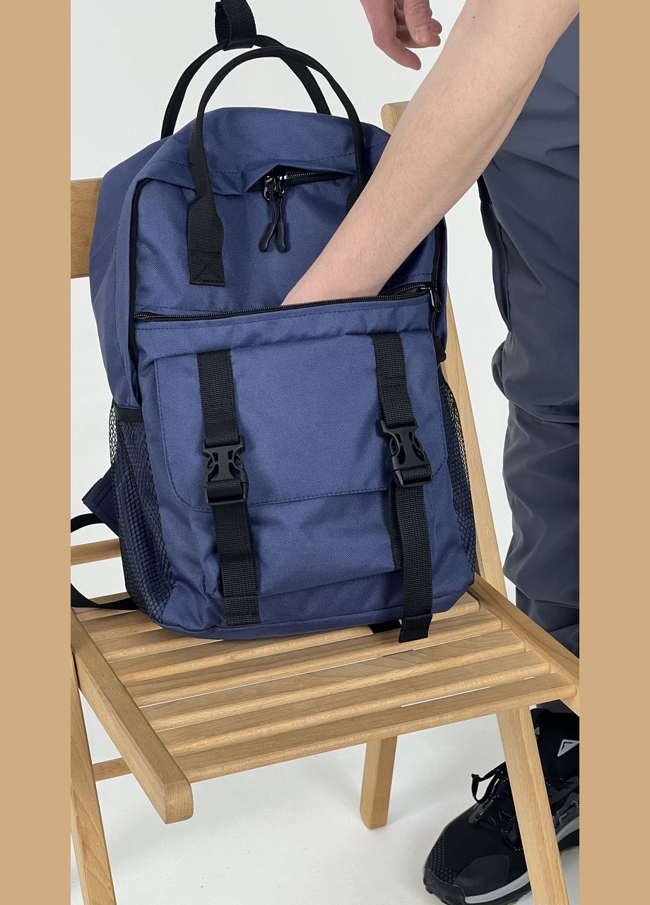 Мужской спортивный рюкзак Канкун с ручками, синий материал оксфорд ToBeYou kankun m (280930871)