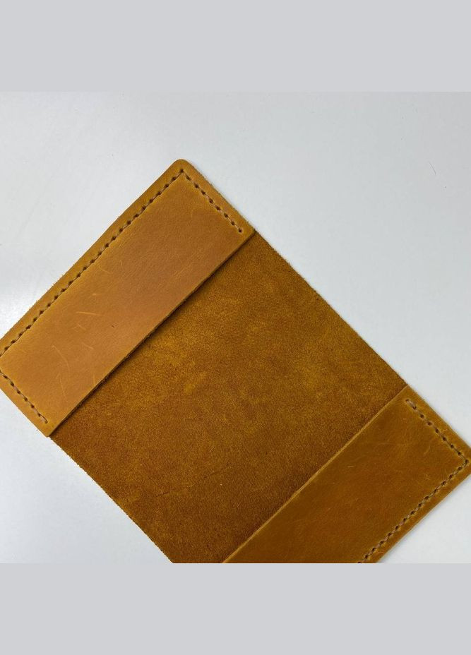 Паспортница Рыжая Home кожаная, модная обложка на паспорт, практичный чехол из кожи с тиснением, No Brand (333705473)