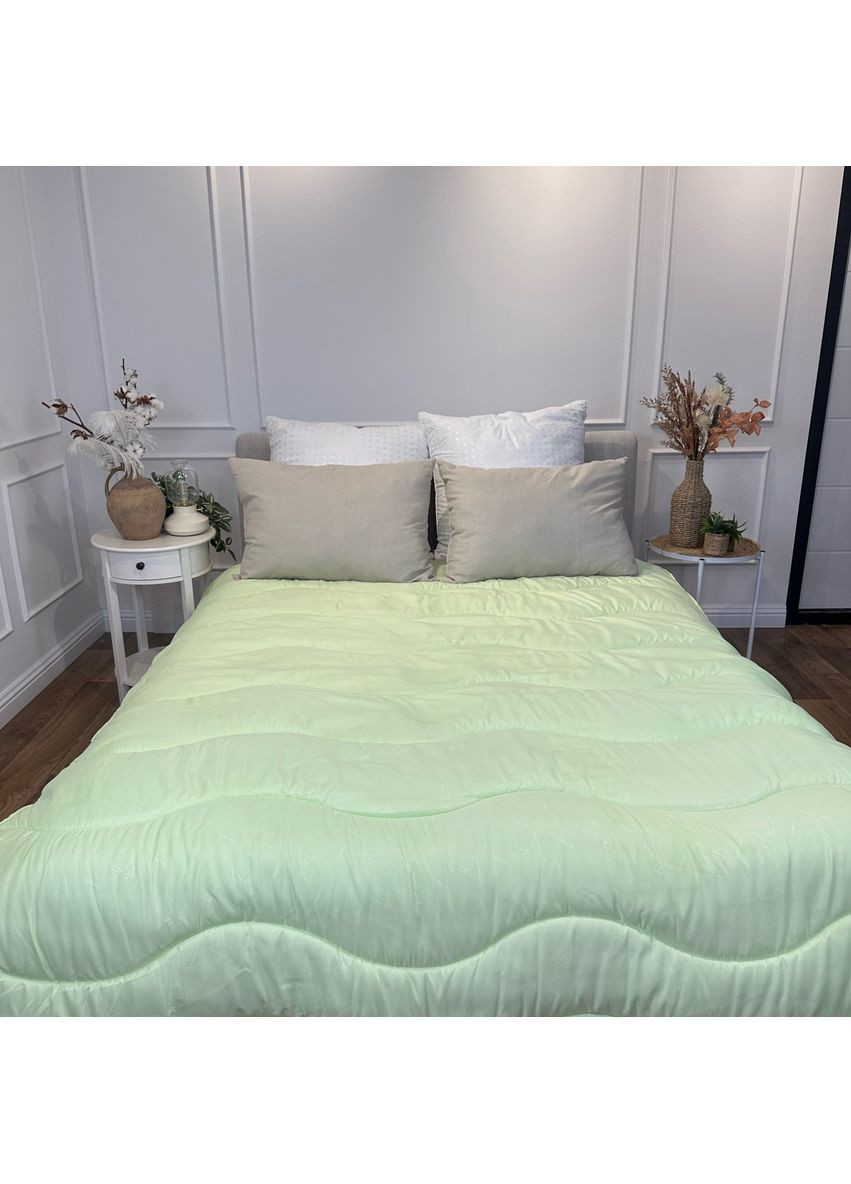 Одеяло евро силиконовое Bamboo 21444 200x220 см салатовое Viluta (365964902)
