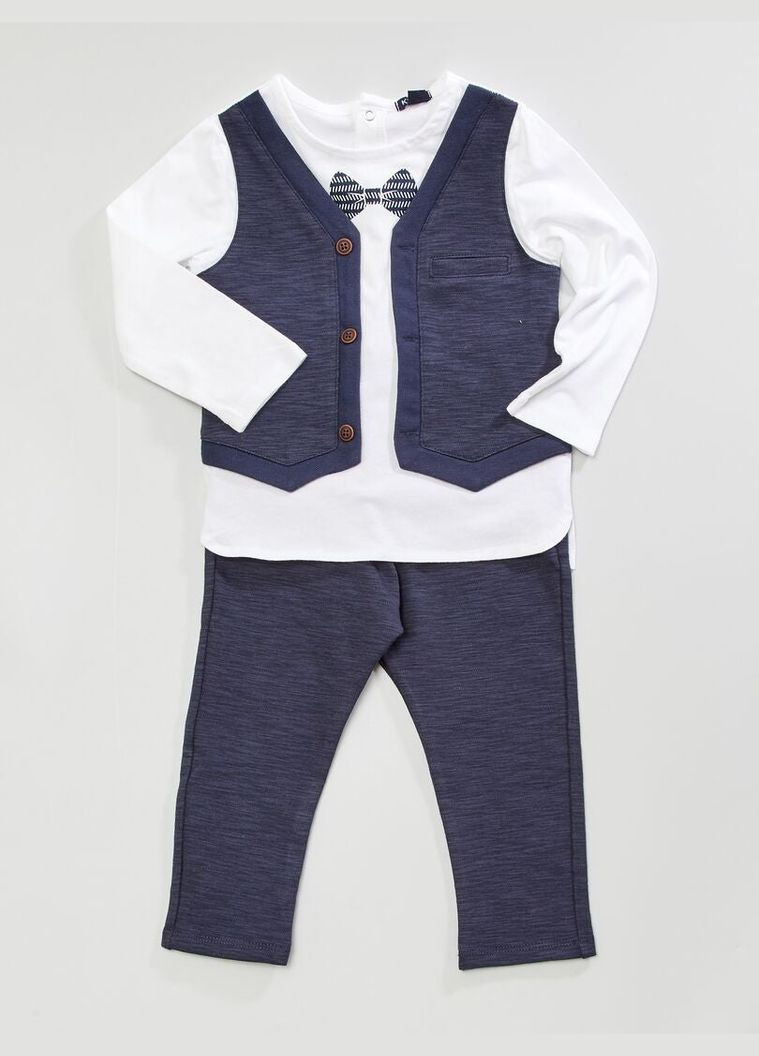 Комбинированный комплект одежды,белый-темно-синий, Kiabi