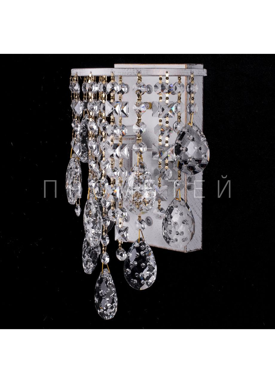 Кришталеве бра на 2 лампочки (золота патина) E1386/2W No Brand (354229651)