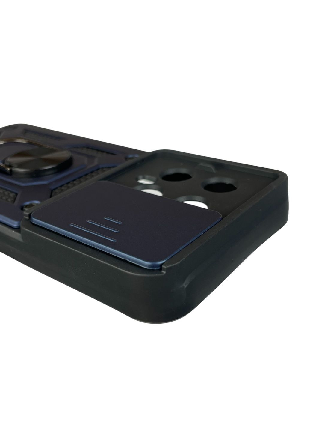 Чехол для 14 бронированный с кольцом подставкой со шторкой на сяоми 14 тёмно-синий rg1 Xiaomi (366020478)