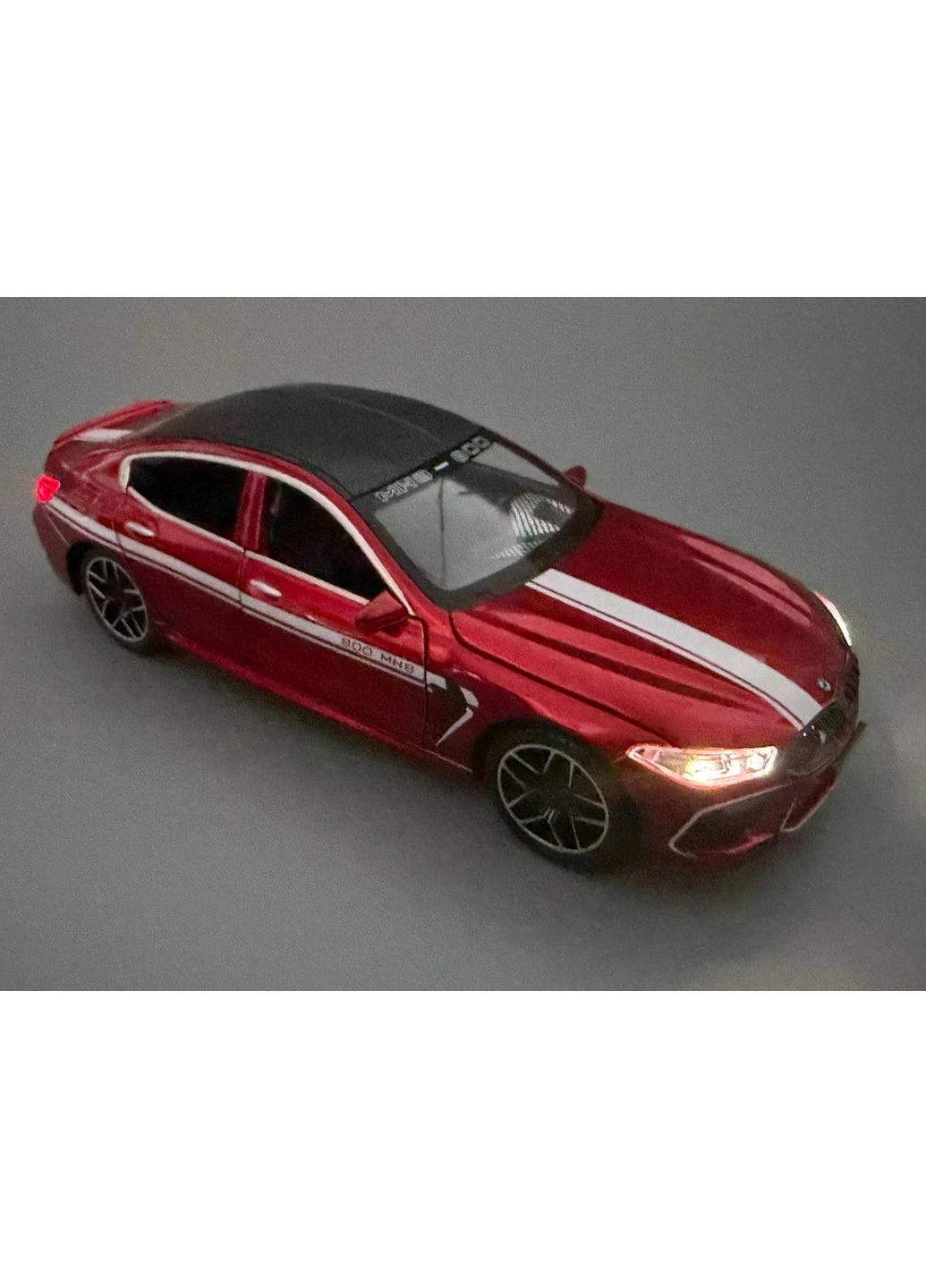 Машинка BMW M8 Авто Эксперт металлопластик 1:24 звук свет инерция Черная (1340-03) No Brand (393911572)