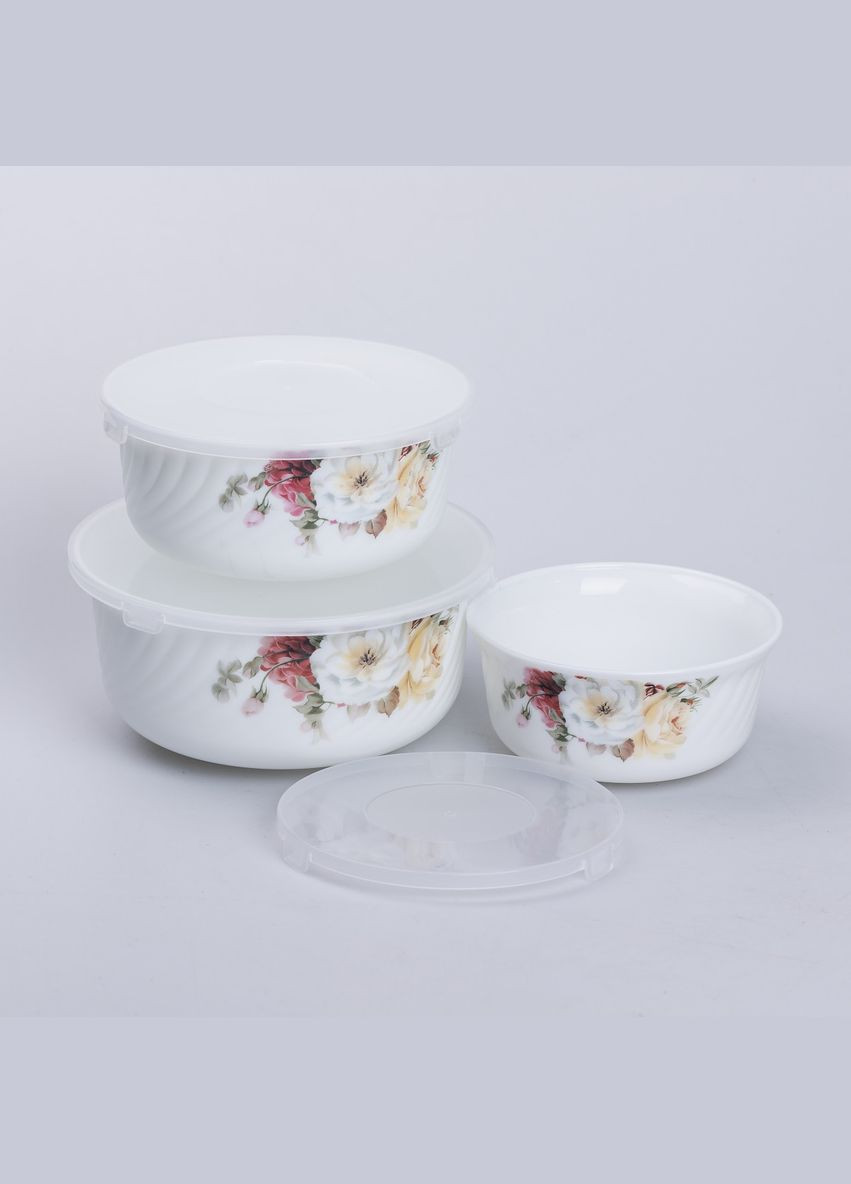 Набор керамический пищевых контейнеров 3 шт 0,55/0,95/1,35 л Yiwu (315637081)
