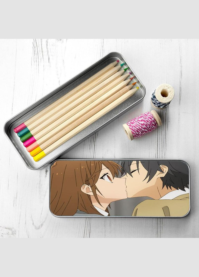 Пенал школьный для мальчика и девочки металлический Этот глупый свин не понимает мечту девочки кролика #004 7*18 см Silver No Brand (309153227)