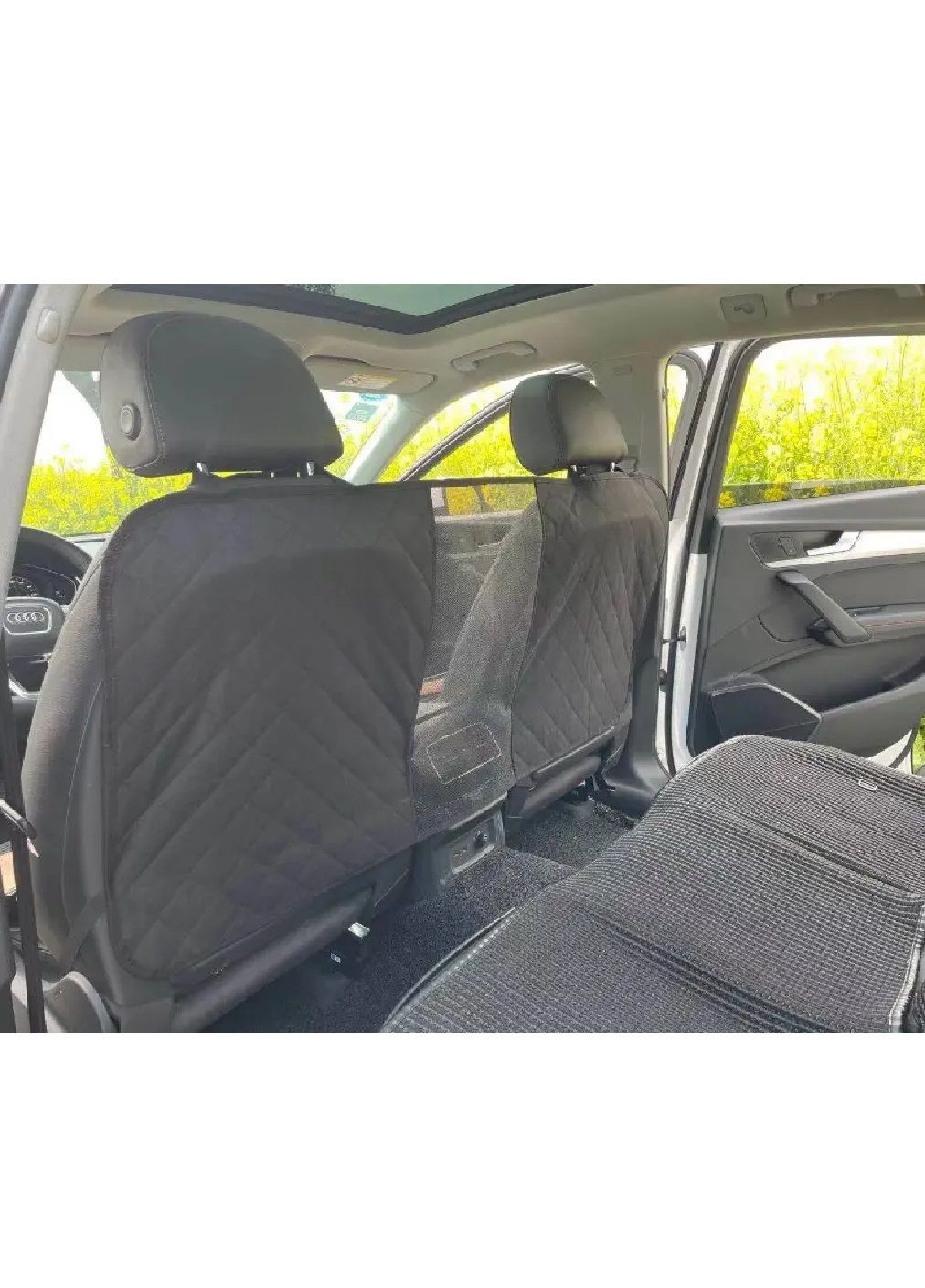 Сетка перегородка для перевозки животных собак в салоне автомобиля между сидениями 123х53 см (477622-Prob) Черная Unbranded (298444630)