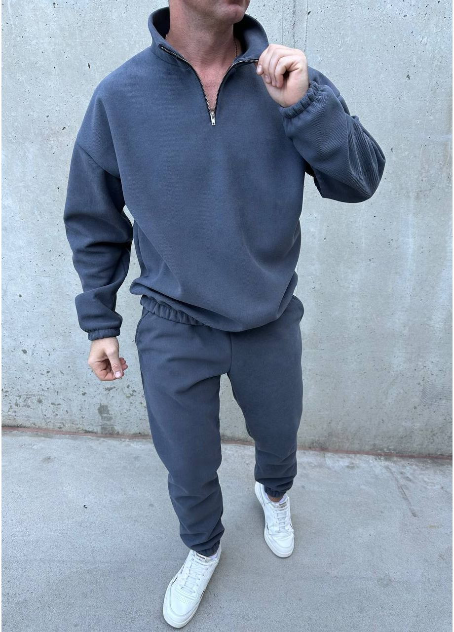 Чоловічий утеплений повсякдений костюм щільна Зносостійка тканина No Brand (361230076)