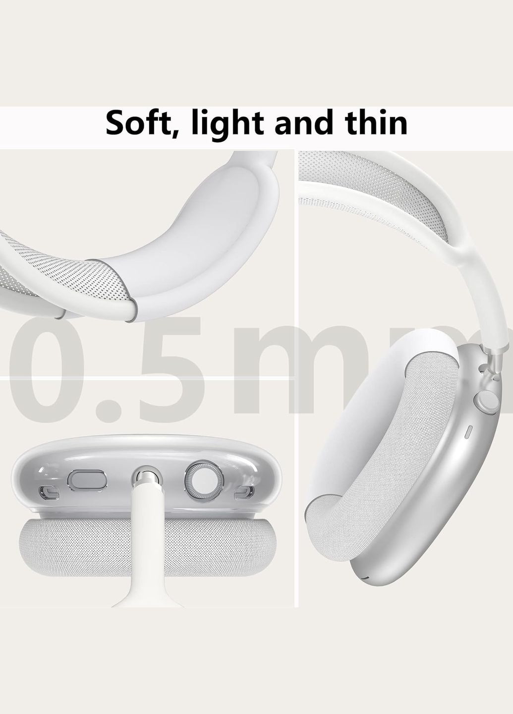 Чехол для Apple Airpods Max 2 / Airpods Max Ear Cups/Ear Pad/Headband Cover White (ARS83287) ARS (343050136)