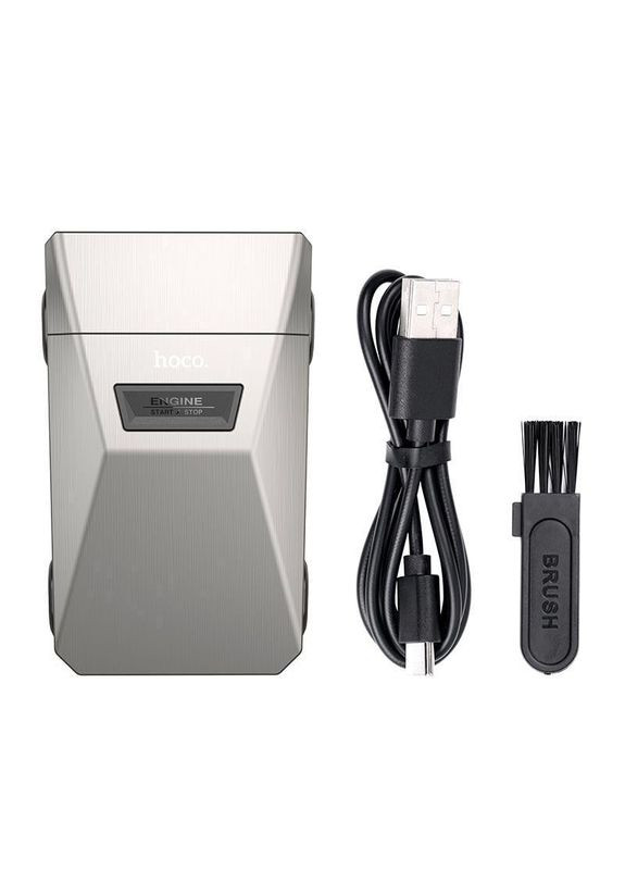 Електробритва HP31 zinc alloy double-razor shaver metal сірий Hoco (371632229)