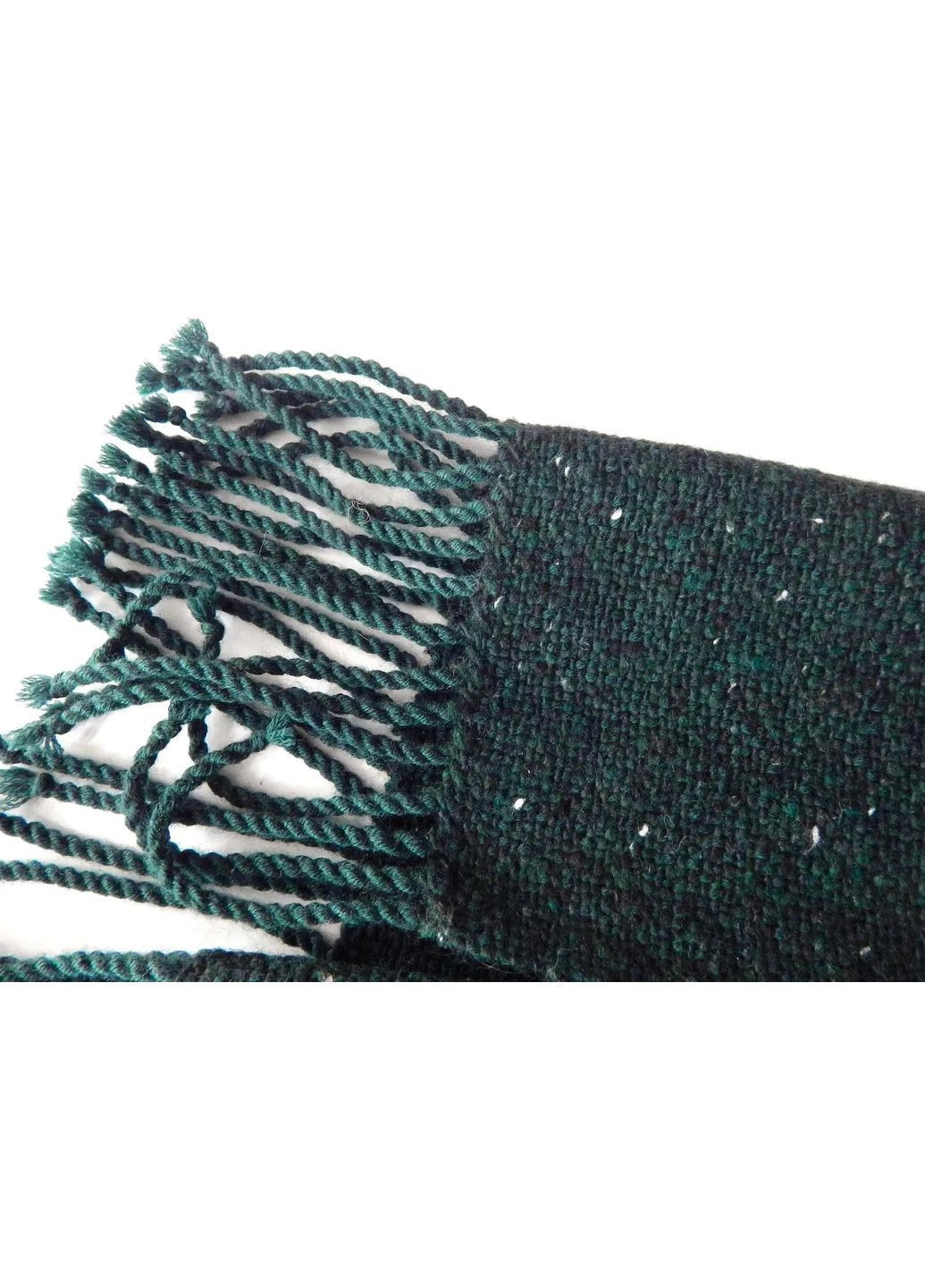 Тканий зелений твідовий шарф ручної роботи No Brand (365818550)