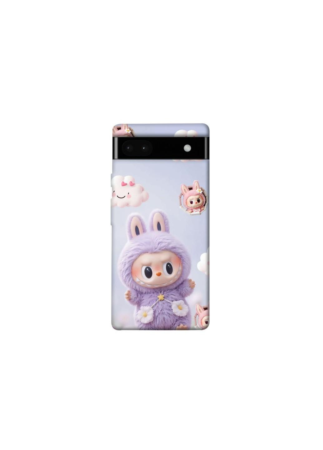 Чехол на Google Pixel 6a Labubu & clouds Frontalka (354665251)