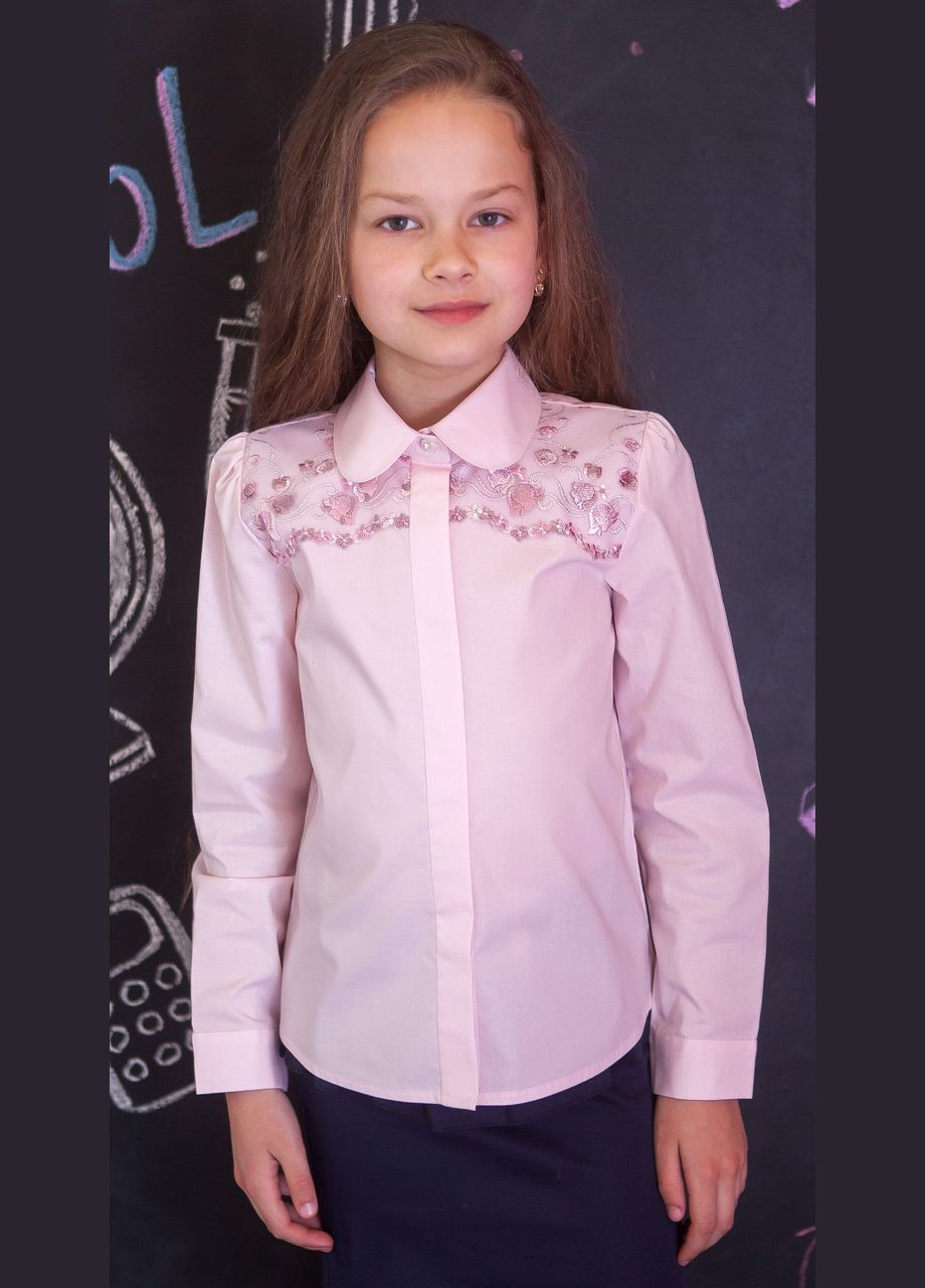 Розовая блузка Світ блуз демисезонная