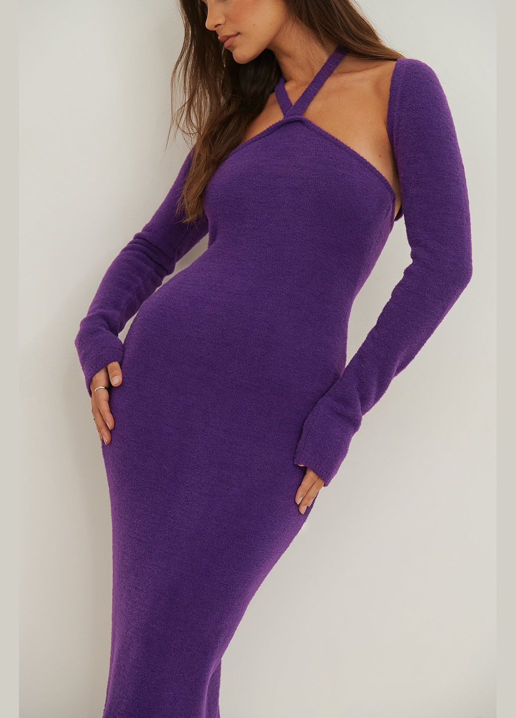 Фіолетова сукня демісезон,фіолетовий, NA-KD