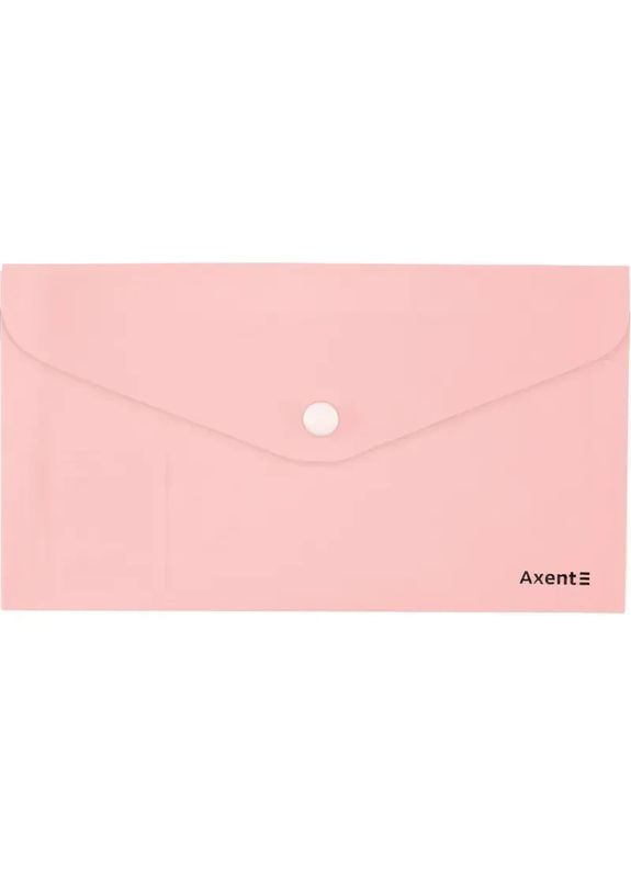 Папка-конверт Pastelini на кнопці DL рожева (12) 1414-10 Axent (362460050)