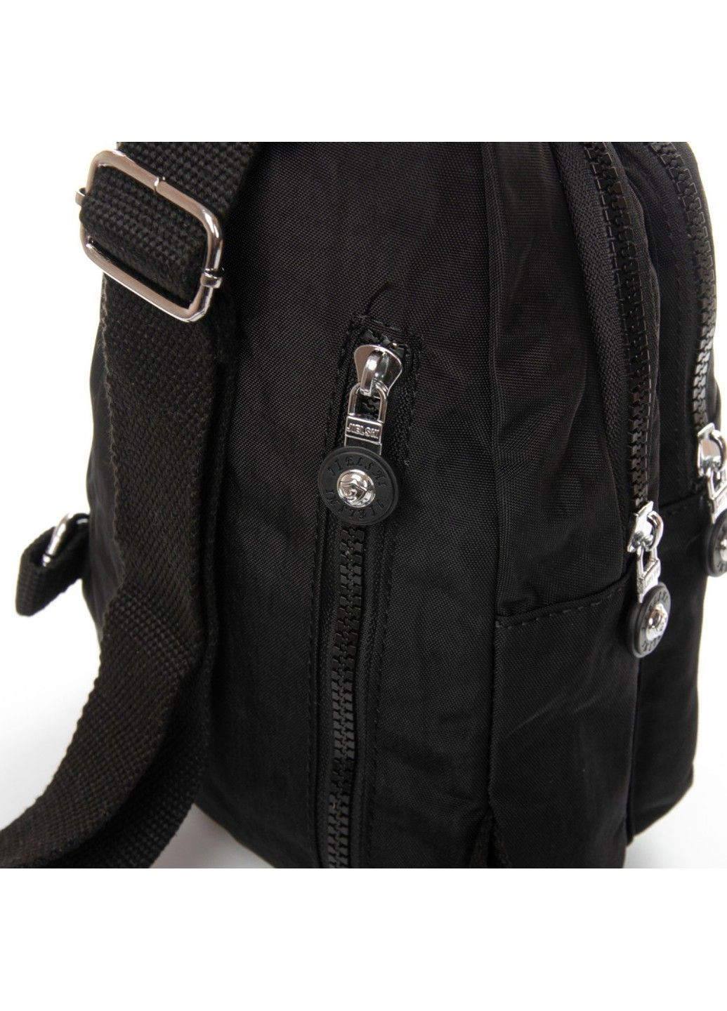 Жіноча тканинна сумка-слінг 0879 black Jielshi (340235008)