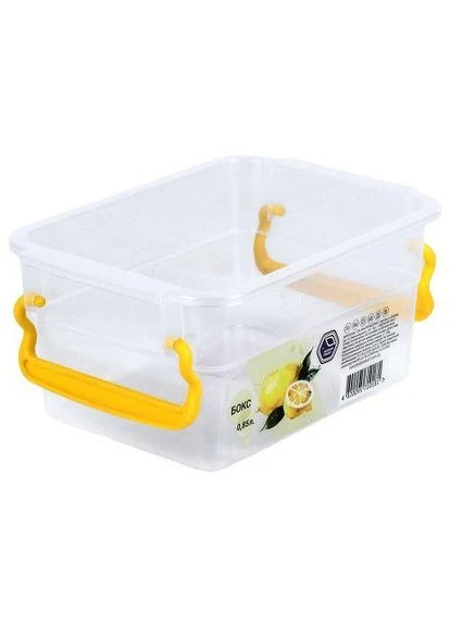 Контейнер пищевой с ручками 850мл 11*15.5*8.4см Новинка! No Brand (393357395)