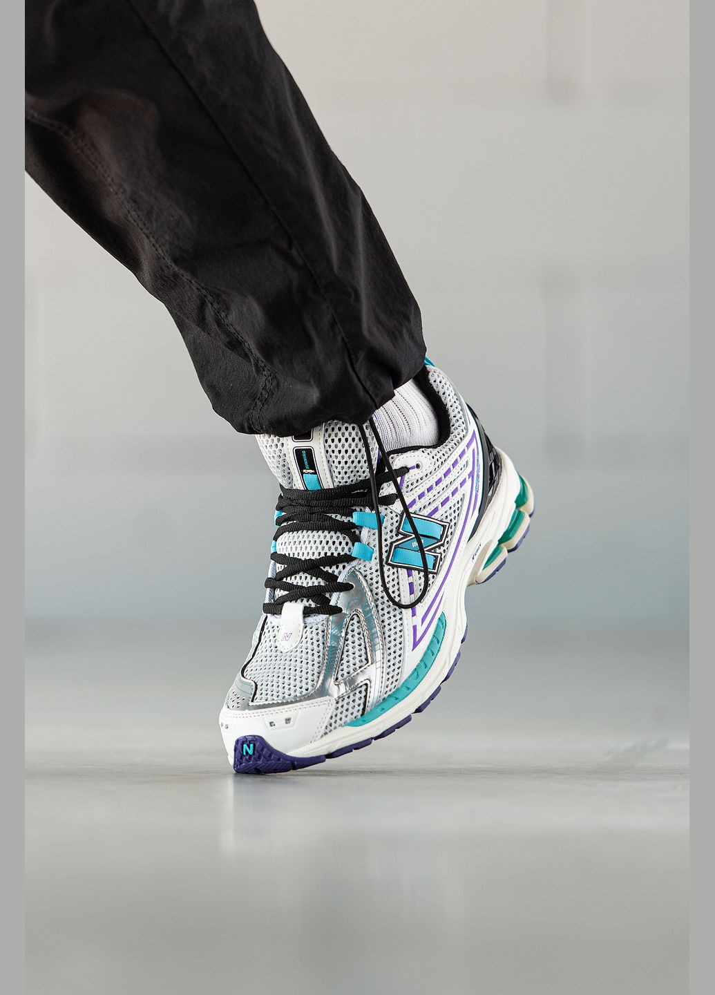 Белые демисезонные кроссовки мужские new balance 1906r white blue black | нью баланс 1906 белые No Brand