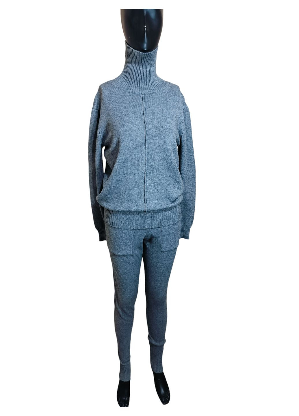 Костюм серый теплый с воротом стойка No Brand (316680253)