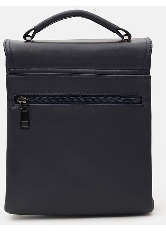 Сумка планшет через плече чоловіча з натуральної шкіри синій 36609 Ricco Grande (353690157)