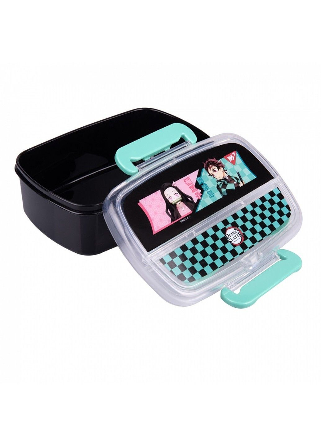Контeйнер для еды ланчбокс детский 750 мл, с принадлежностями Demon Slayer,черный 708275 Yes (322417416)