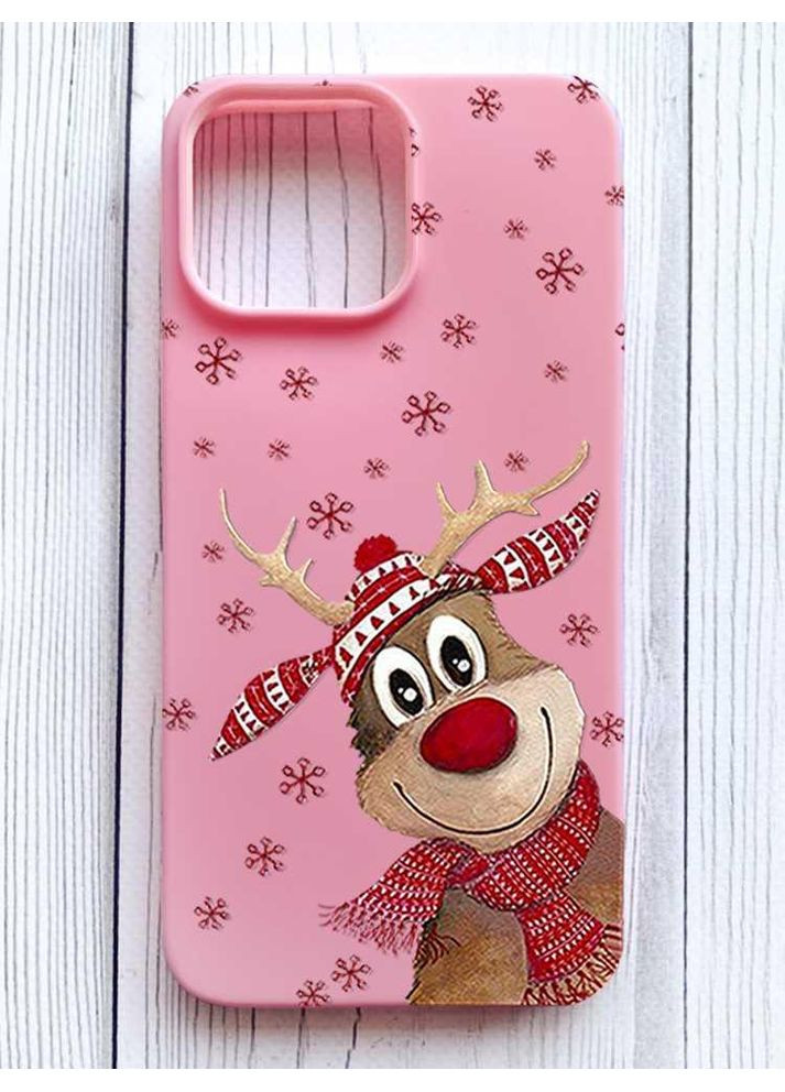 Матовый чехол на iPhone 16 Pro Max Зимний олень (принт 149) Creative (362970479)