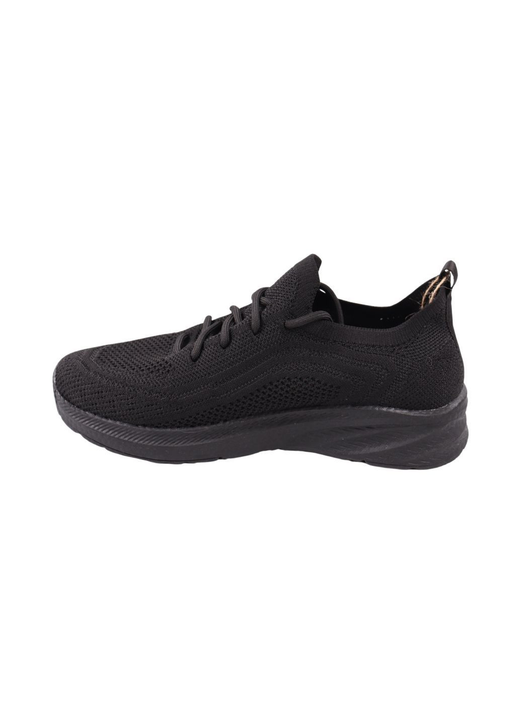 Черные кроссовки мужские черные текстиль Restime 265-24LK