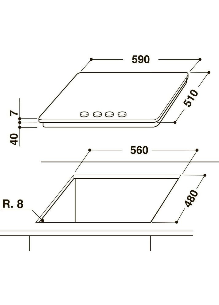 Варильна поверхня газова GMWL 628/IXL EE WHIRLPOOL (314865432)
