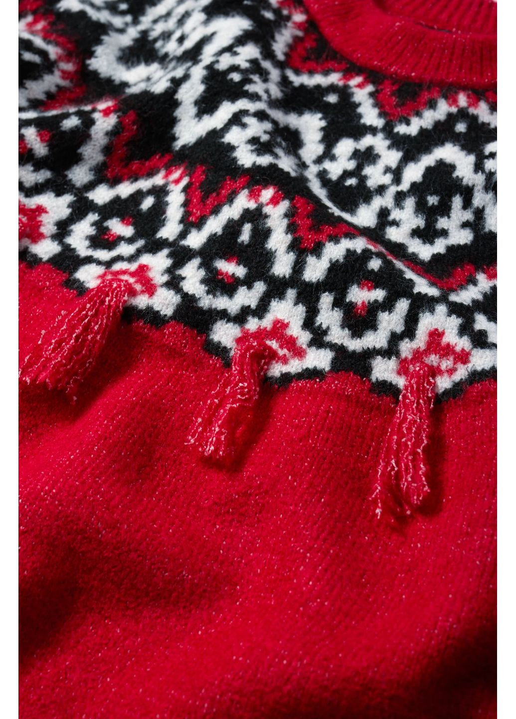 Червоний демісезонний в'язаний светр C&A