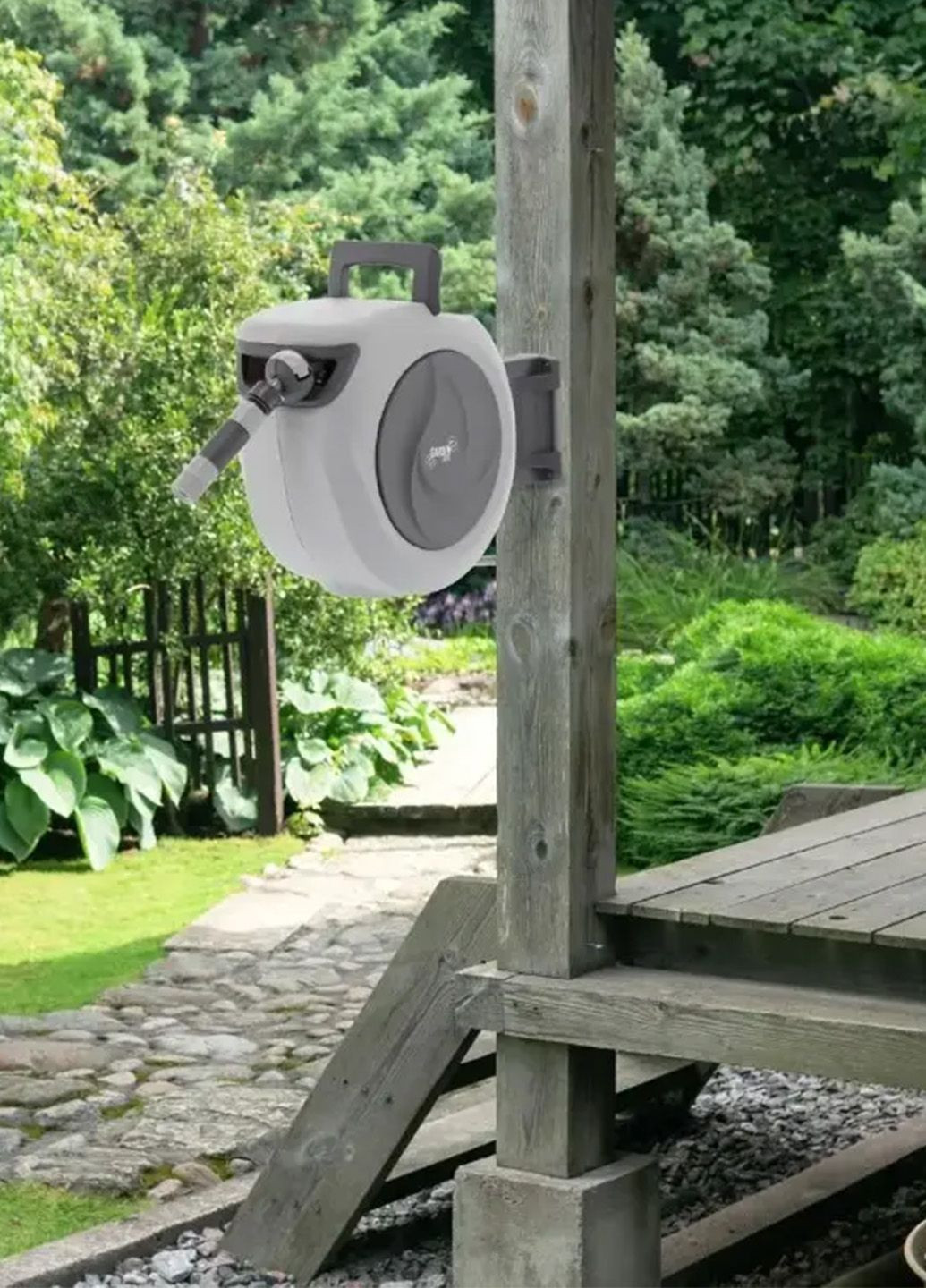 Настінна котушка барабан 15 м зі шлангом для поливання, поливальні шлінги та котушки для дачі та городу Gardenline ZHO9739 (345707502)