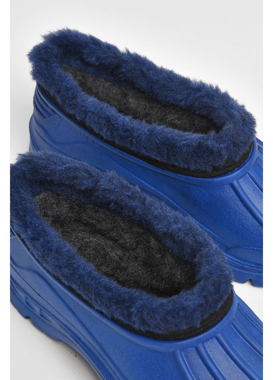 Темно-синие калоши детские на флисе темно-синего цвета Let's Shop