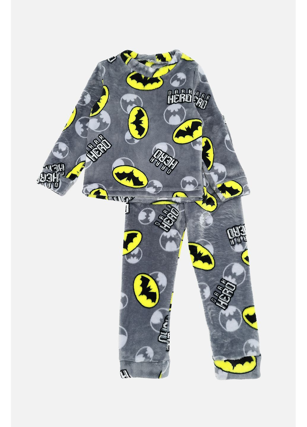 Серая зимняя пижама с штанами для мальчика цвет серый cb-00286719 Kinderly