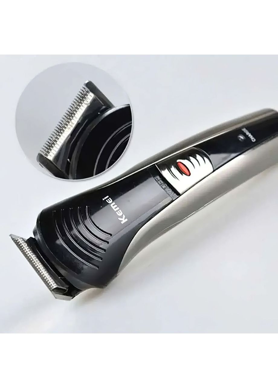 Машинка для стрижки універсальна багатофункціональна 7 в 1 тример для бороди насадки для вух, носа, тіла 3 Вт (K487) Kemei (361029019)