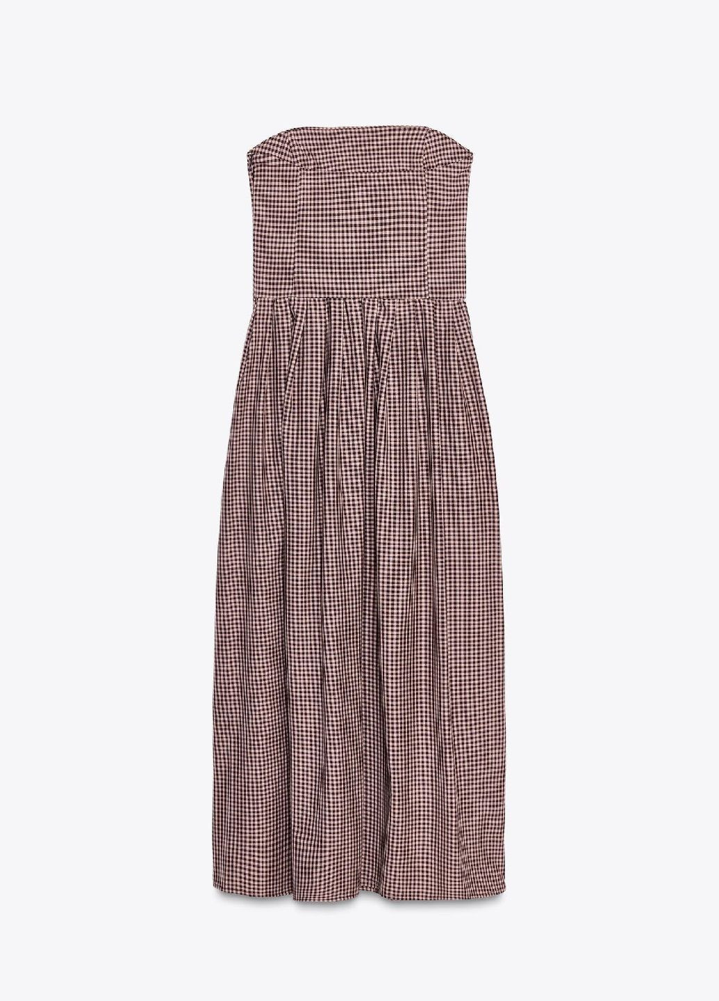 Комбінована повсякденний сукня Zara в клітинку