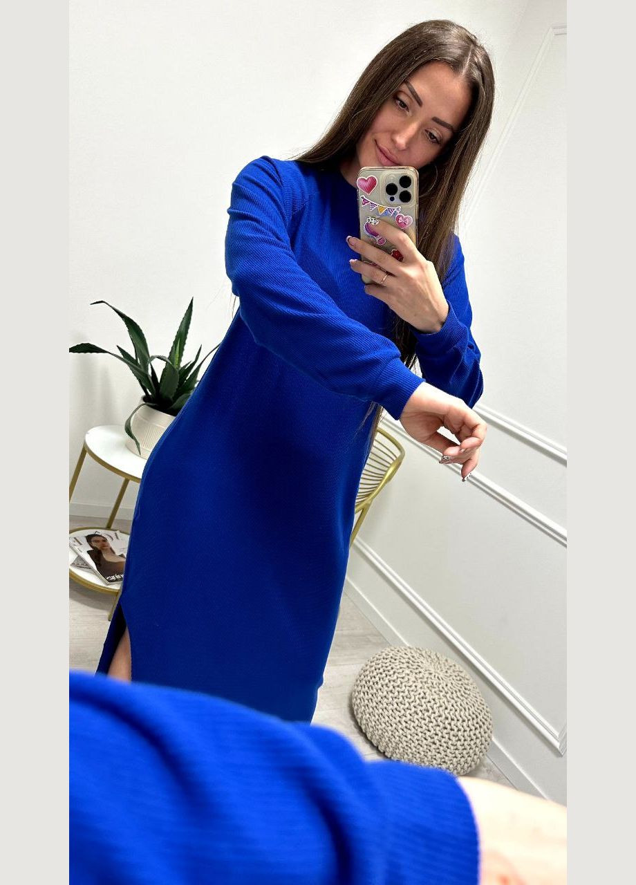 Синя сукня рубчик EVVA