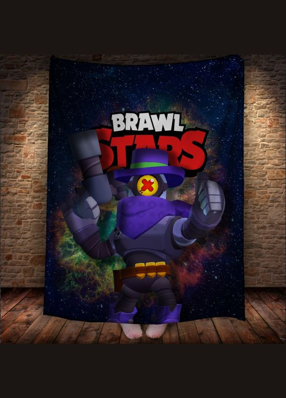 Плед с 3D-принтом на тему Brawl Stars Герои Бравл Старс - Плед с 3D-принтом на тему Brawl Stars Герои Бравл Старс Перша Креативна мануфактура PERFECTUS Плед (301871111)