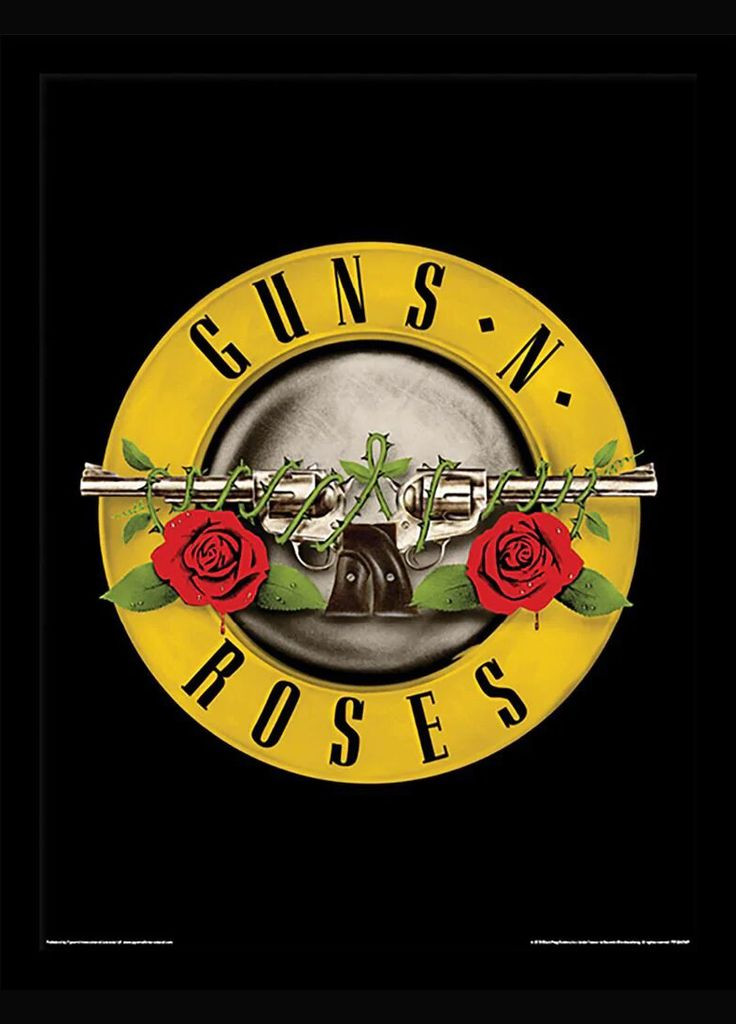 Постер плакат у рамі "Guns N' Roses (Bullet Logo)" (pat-103749) Pyramid International (334325376)