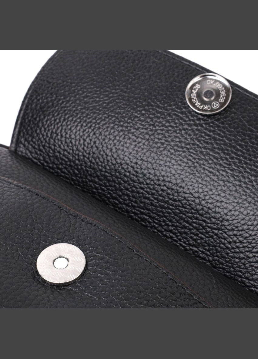 Шкіряна сумка через плече жіноча 22324 Чорний Vintage (302008171)