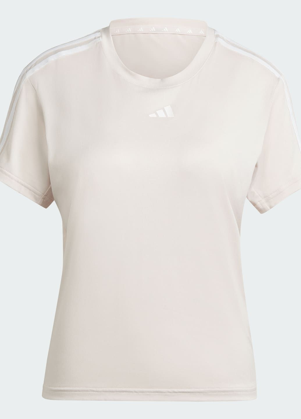 Рожева всесезон футболка aeroready train essentials 3-stripes adidas