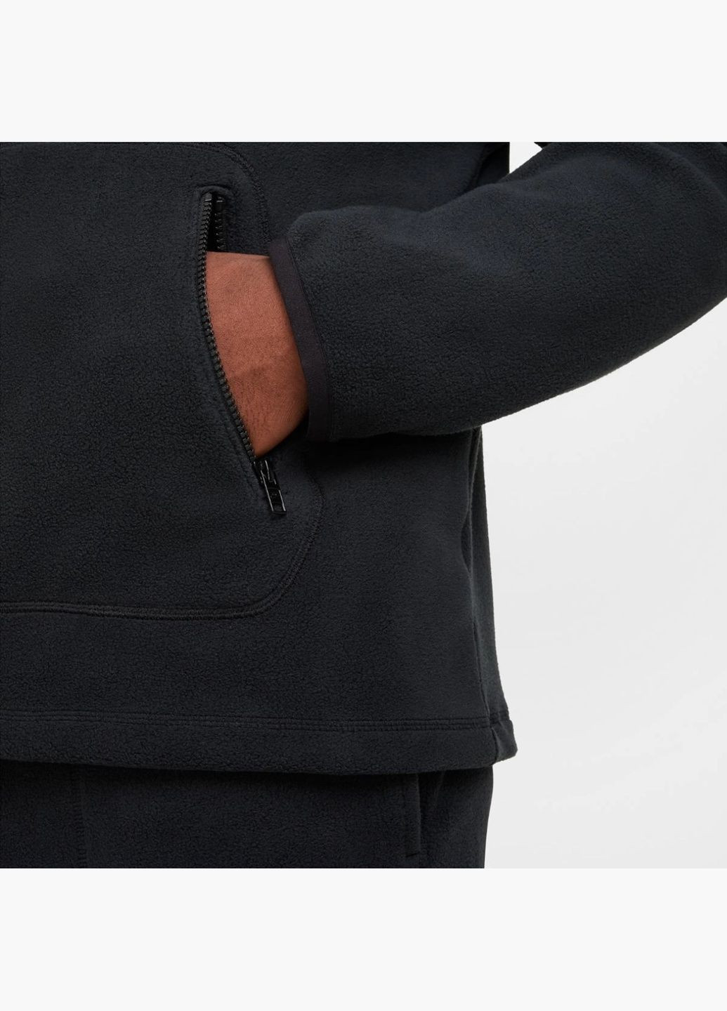 Худі чоловіче Club Winterized Hoodie Black FZ0660-010 Nike (326783433)