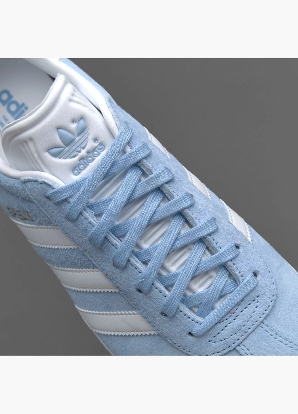 Світло-синій Осінні кросівки чоловічі originals gazelle light blue bb5481 adidas