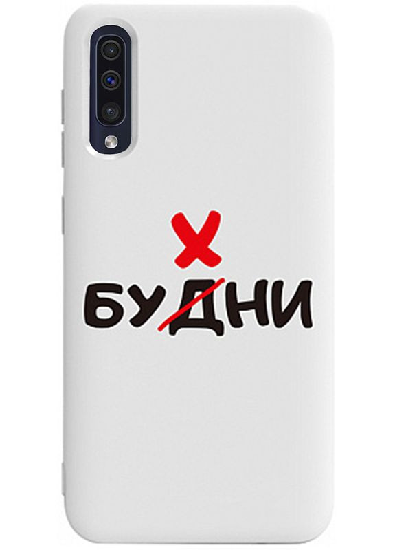 Чехол-накладка Pure TPU 2mm Print Case Samsung Galaxy A30s/A50/A50s #73 Buhni White Toto (301783573)