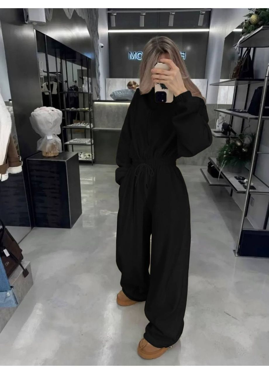 Комбинезон двухсторонний флис Полар,теплый и удобный Україна чёрный