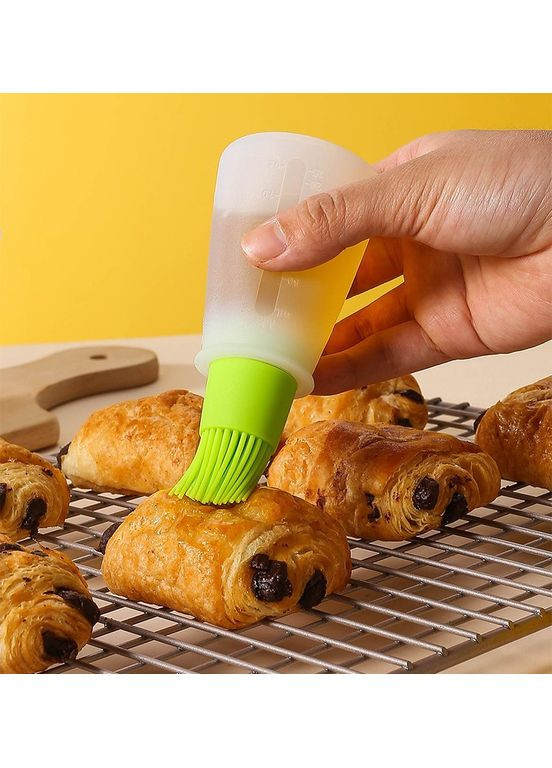 Силиконовая бутылка с кисточкой-дозатором, бутылка для масла, соусов ( ) China (366874889)