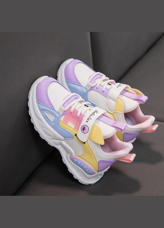 Білі всесезонні дитячі кросівки No Brand Tezaz